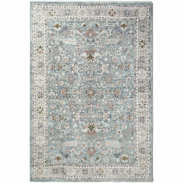 Sleep Ez 5 ft. 3 in. x 7 ft. 3 in. Windsor Manchester Area Rug - Blue SL3088880